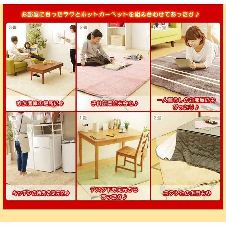 ホットカーペット 3畳 本体 195×235cm おしゃれ 節電 省エネ ダニ退治 折り畳み 温度調節 電気カーペット 電気マット 3畳用 アイリスオーヤマ IHC-30-H｜insdenki-y｜03