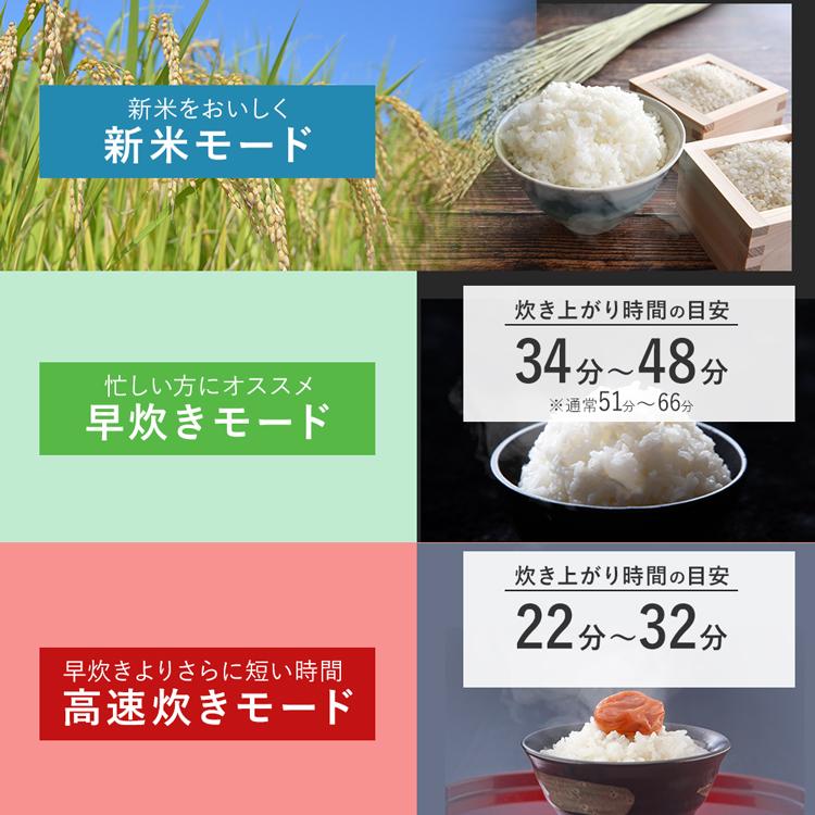 IRIS OHYAMA（アイリスオーヤマ） 炊飯器 3合 一人暮らし 圧力IH