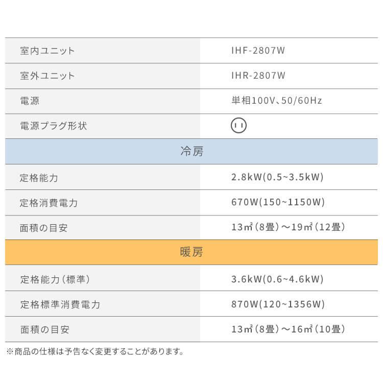 IRIS OHYAMA（アイリスオーヤマ） エアコン 10畳 おすすめ ルーム