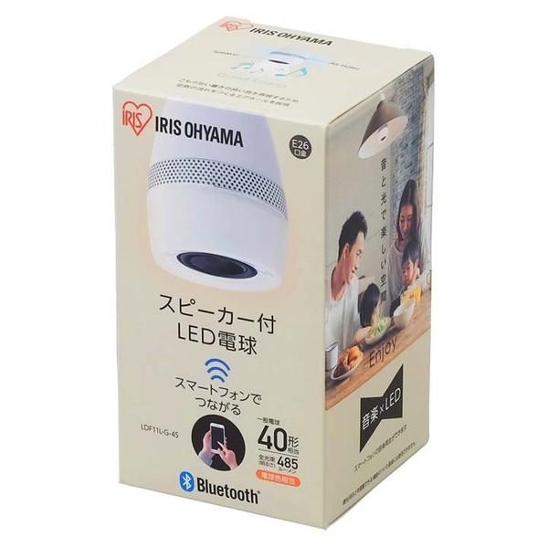 LED電球 E26 40形相当 スピーカー付 buluetooth 電球色 長寿命 LDF11L-G-4S アイリスオーヤマ 父の日|ウエノ電器PayPayモール店|02