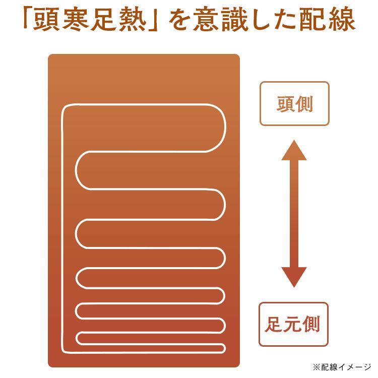 電気毛布 敷き毛布 洗える 洗濯可 丸洗い 日本製 ダニ退治 室温センサー 節電 キャンプ 電気代 毛布 180×85cm NA-08SL｜insdenki-y｜05