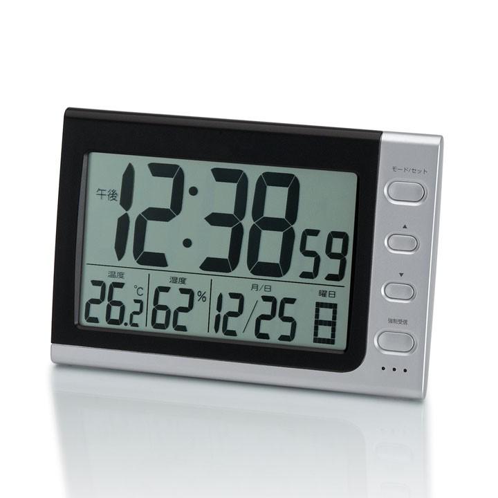目覚まし時計 電波 デジタル時計 デジタル コンパクト アラーム 温度表示 ブラック シルバー Na 816 アデッソ D ウエノ電器paypayモール店 通販 Paypayモール