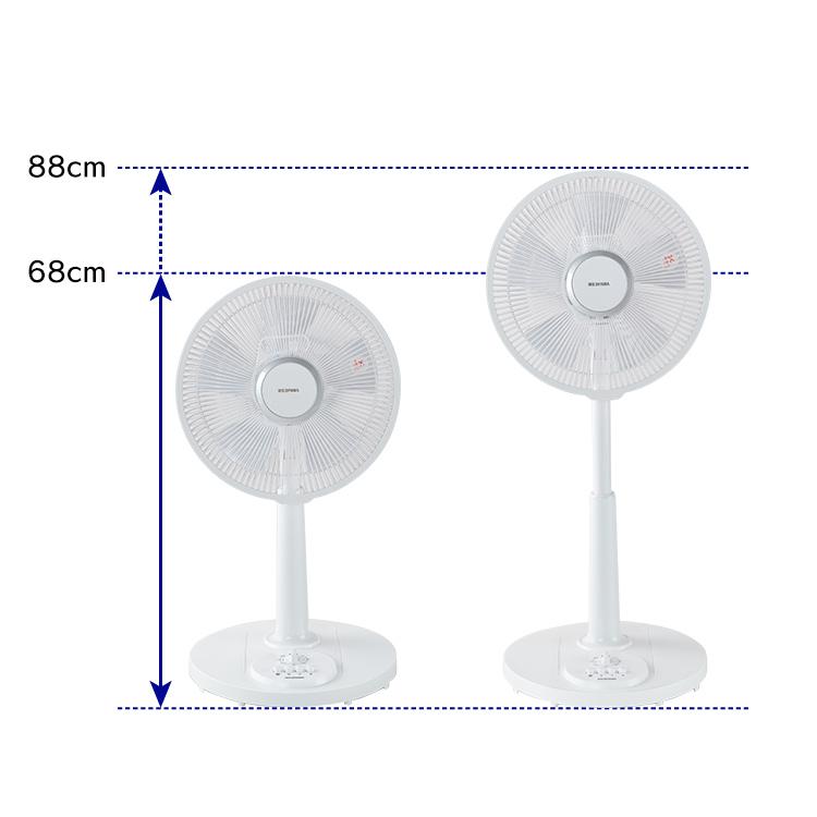 扇風機 小型 リビング おしゃれ リビング扇風機 せんぷう機 首振り リビング ホワイト アイリスオーヤマ 涼しい シンプル PF-301RA-W｜insdenki-y｜07
