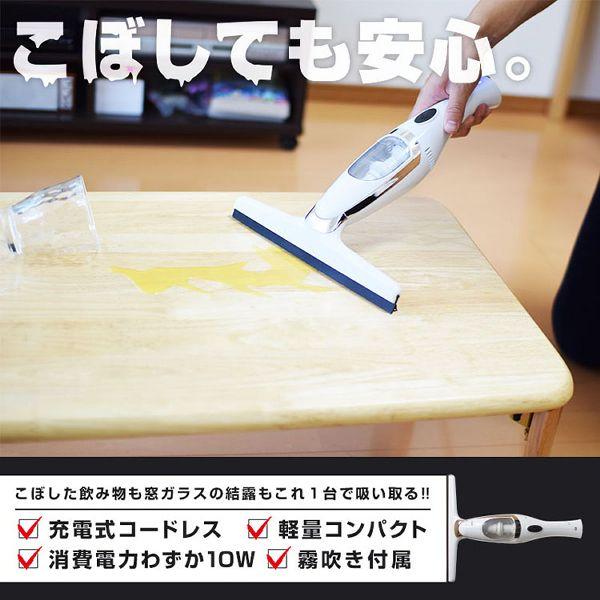 サンコー 掃除 水が吸える掃除機「スイトリーナースリム」 充電式 コードレス 軽量 結露 水が吸える CEWAFWWB サンコー (D) 一人暮らし 新生活 吸引力｜insdenki-y｜03