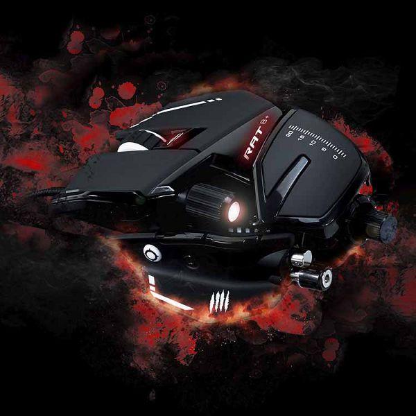 R.A.T. 8＋ 有線ゲーミングマウス 黒 MR05DCINBL000-0J MAD CATZ (D)(B