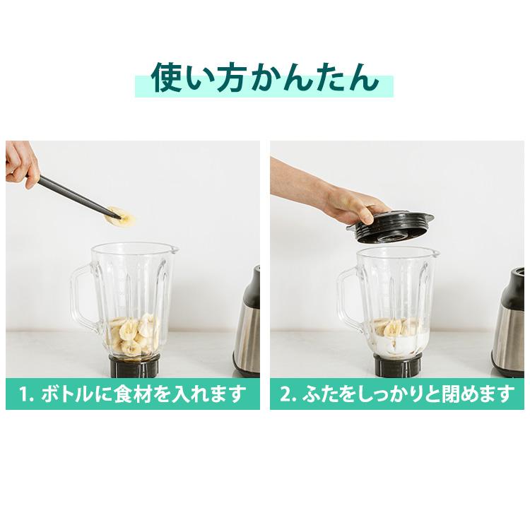 ミキサー 小型 ブレンダー ジューサー 氷 砕ける 1500ml 1L スムージー
