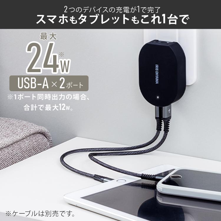 IRIS OHYAMA（アイリスオーヤマ） 充電器 USB スマホ タブレット