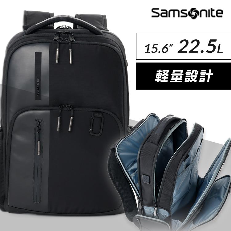 新品未使用Samsonite ブラック リュック・バックパック サムソナイト・ブラックレーベルの高機能なフルレザー製バック