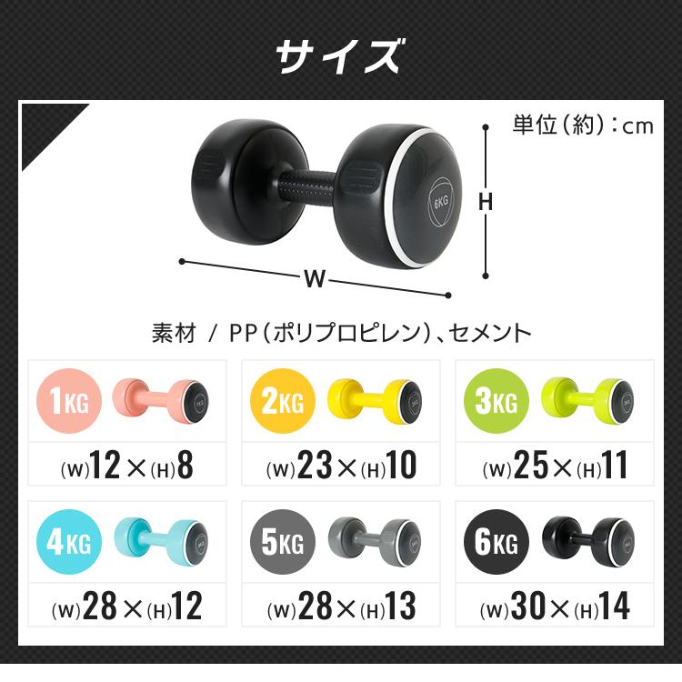 ダンベル セット 2個セット ダンベルセット 5kg ダークグレー 筋トレ