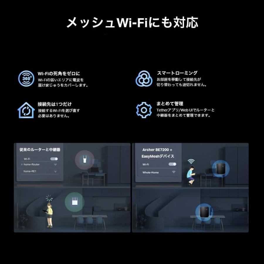 Wi-Fi7無線LANルーター Archer BE3600 TP-Link