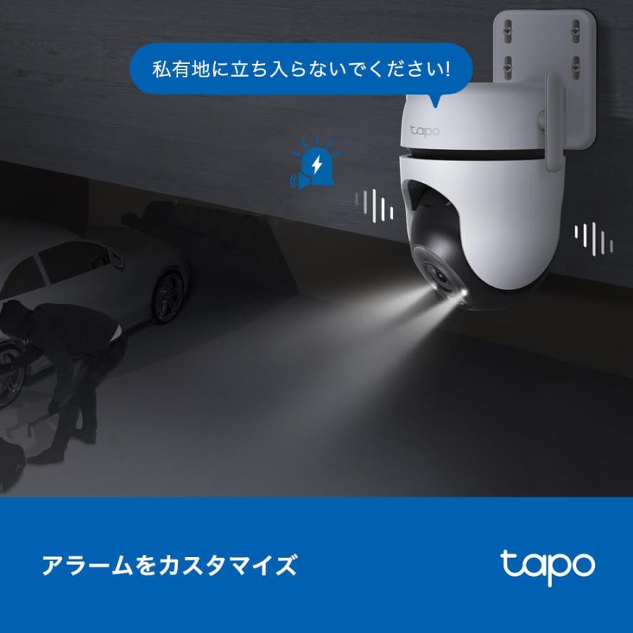 TP-Link 防犯カメラ 屋外 家庭用 wifi 有線接続 360度 首振り 動体検知