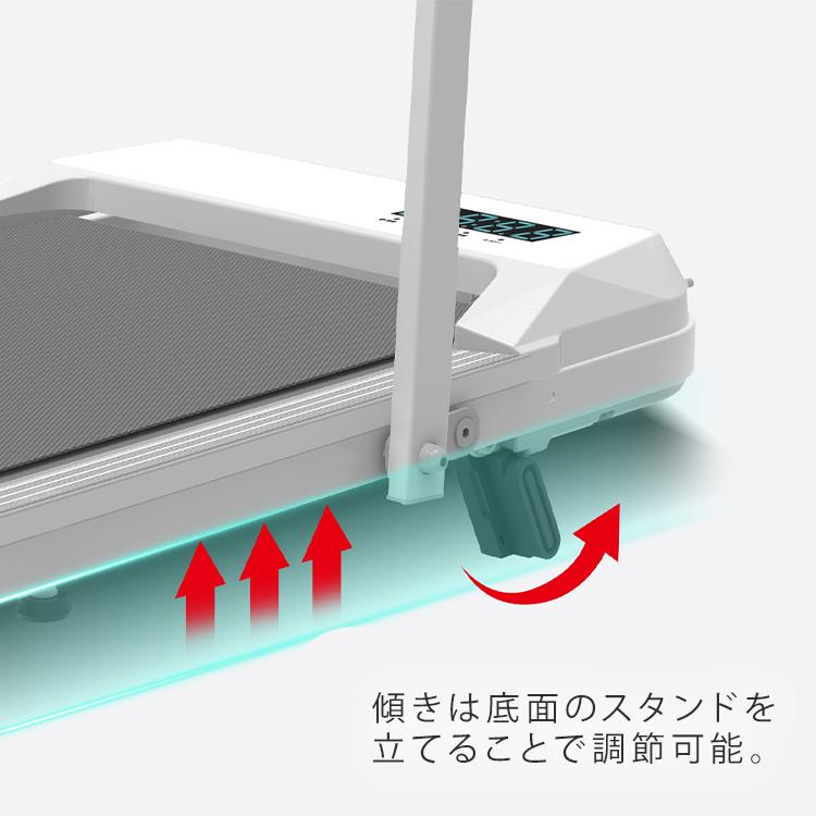 ウォーキングマシン 家庭用 電動 静音 速度調整 傾き2段階 モニター付