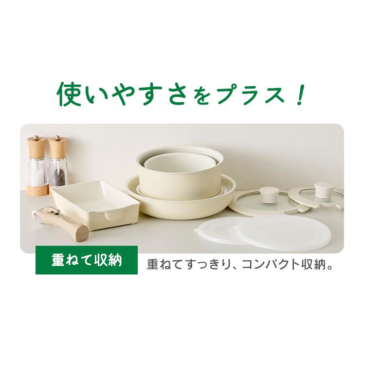 IRIS OHYAMA（アイリスオーヤマ） フライパン セット ih 白 取っ手が