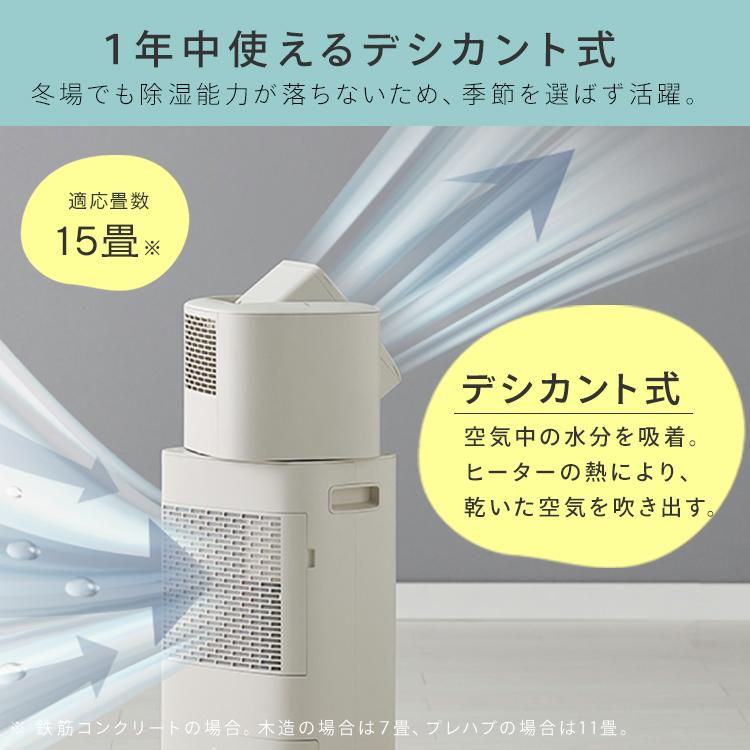 除湿機 アイリスオーヤマ 除湿器 サーキュレーター コンパクト 5.8L/日 サーキュレーター付除湿機 衣類乾燥除湿機｜insdenki-y｜07