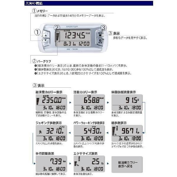 歩数計 活動量計 健康管理 MC-500N・P・W ネイビー・ピンク・ホワイト