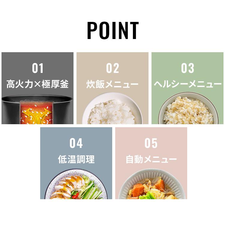IRIS OHYAMA（アイリスオーヤマ） 炊飯器 3合炊き 一人暮らし用 3合