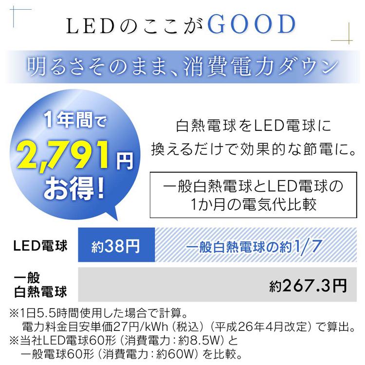 IRIS OHYAMA（アイリスオーヤマ） 電球 LED LED電球 E26 60W相当 人感