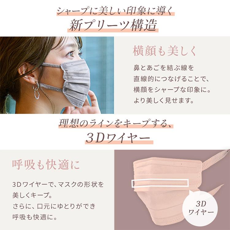 IRIS OHYAMA（アイリスオーヤマ） マスク 不織布 カラー 血色マスク 美