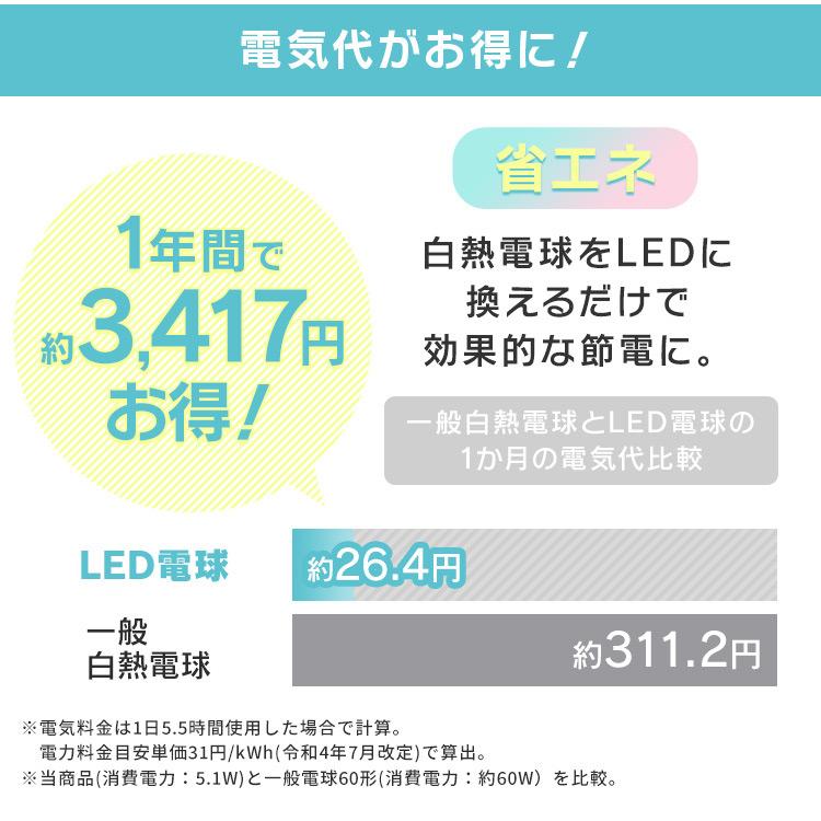IRIS OHYAMA（アイリスオーヤマ） ＼10個／ led電球 e26 60w 相当 昼