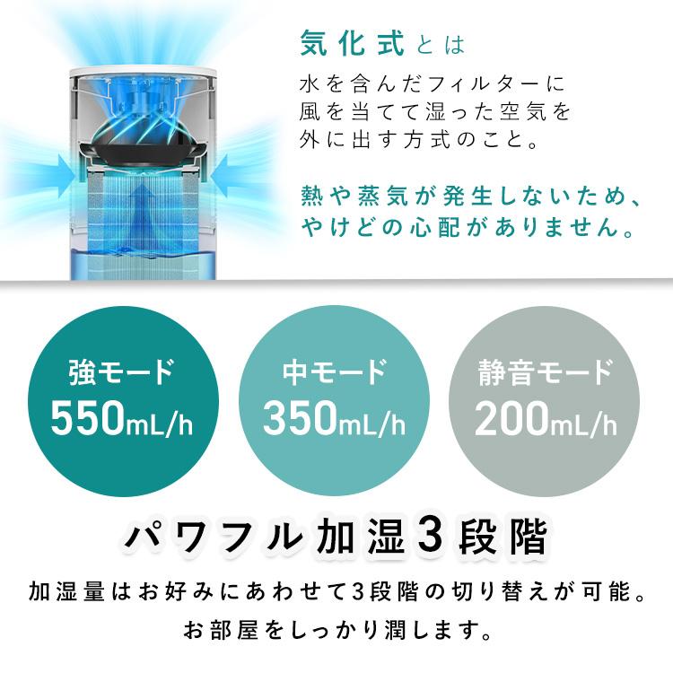 IRIS OHYAMA（アイリスオーヤマ） 加湿器 気化式 大容量 4L 全分解