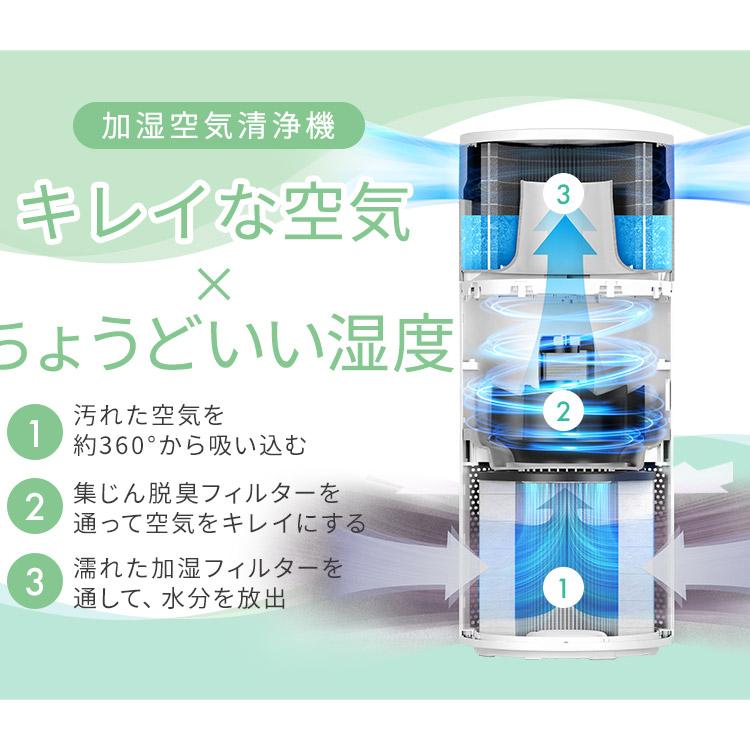 IRIS OHYAMA（アイリスオーヤマ） 空気清浄機 花粉対策 加湿器 気化式