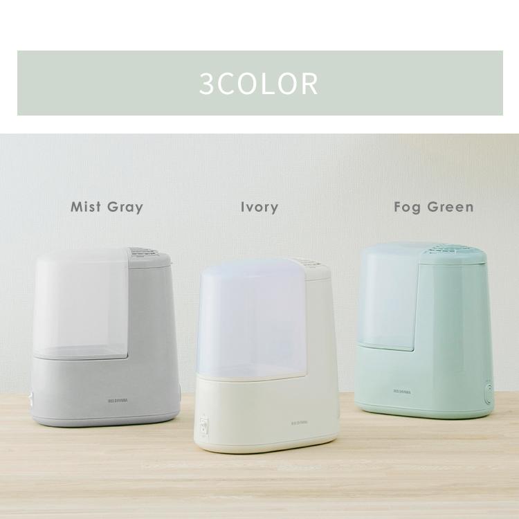 IRIS OHYAMA（アイリスオーヤマ） 加湿器 スチーム式 おしゃれ 小型