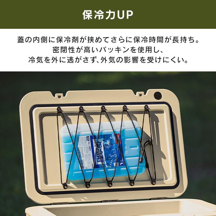 クーラーボックス 大型 40L 釣り ハード キャンプ アウトドア スポーツ レジャー バーベキュー 保冷 BOX TC-40 アイリスオーヤマ HUGEL *_5