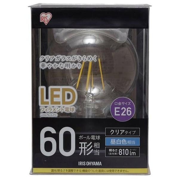 LED電球 明るい 照明 LEDフィラメント電球 ボール球タイプ 60形相当 LDG7-G-FC アイリスオーヤマ｜insdenki-y｜05