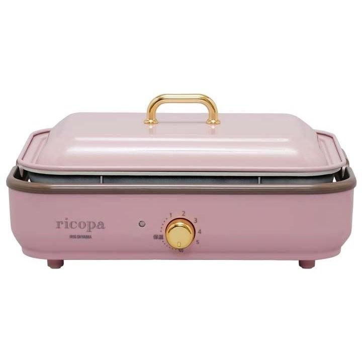 アイリスオーヤマ ホットプレート ricopa アイリッシュピンク IRIS OHYAMA（アイリスオーヤマ） ホットプレート 焼肉 たこ焼き
