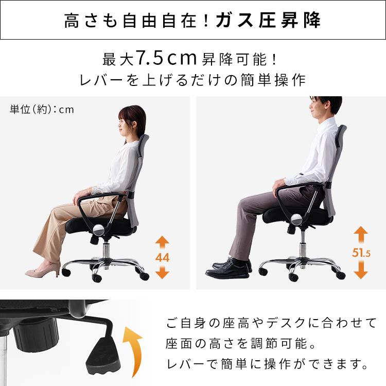 チェア メッシュ デスクチェア オフィスチェア OFC-MHM (D) : ウエノ