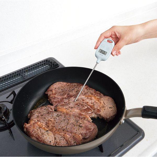 日本最大の温度計 料理 タニタ 調理用 TT583GR デジタル料理温度計 クッキング デジタル 調理器具 お菓子作り メール便 調理器具 GEFU(ゲフ) サーモメータ― 3in1