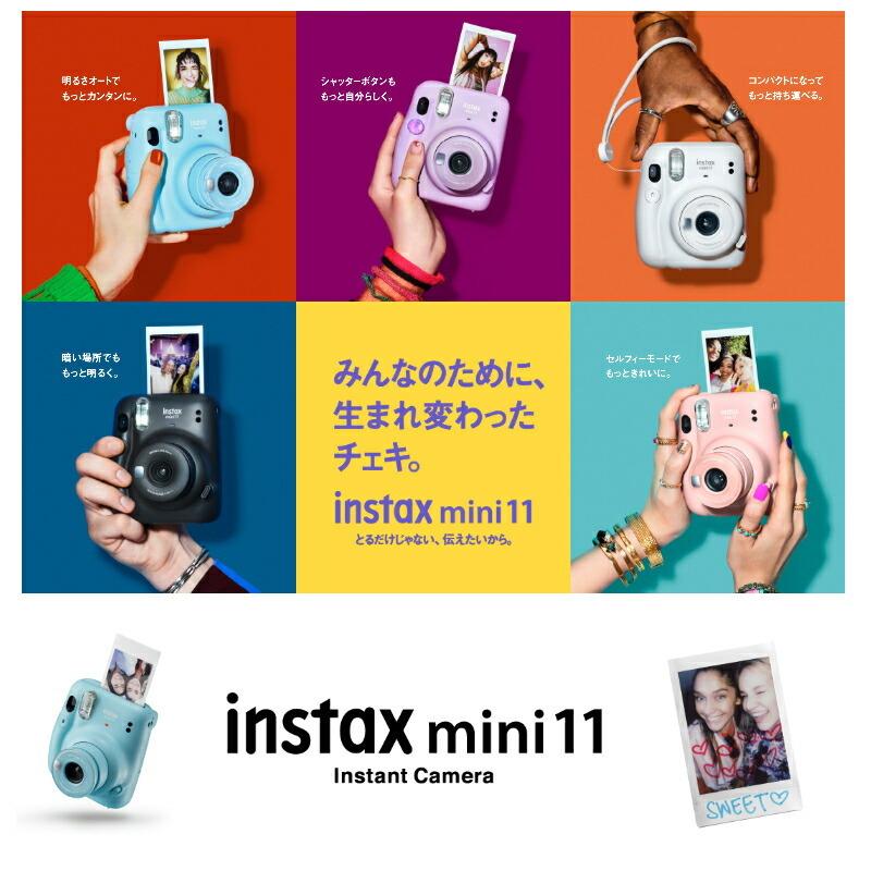 チェキカメラ 本体 フィルムセット チェキ チェキフィルム 富士フィルム おしゃれ かわいい Instax Mini11 フィルム10 2セット ウエノ電器paypayモール店 通販 Paypayモール