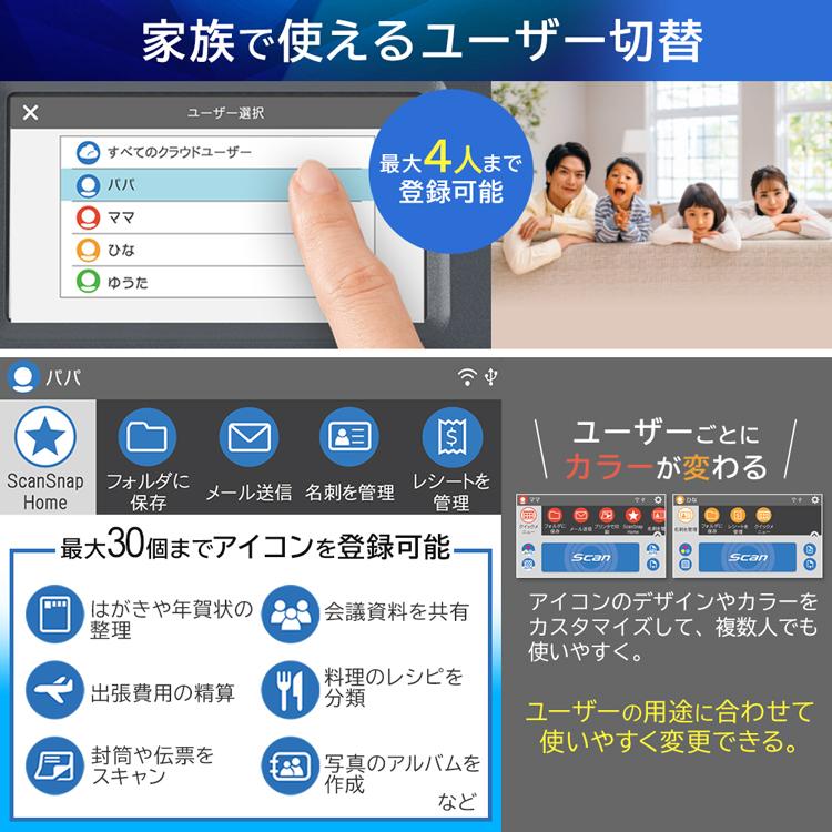 スキャナー ScanSnap iX1600 スキャンスナップ A4 A3 小型 写真