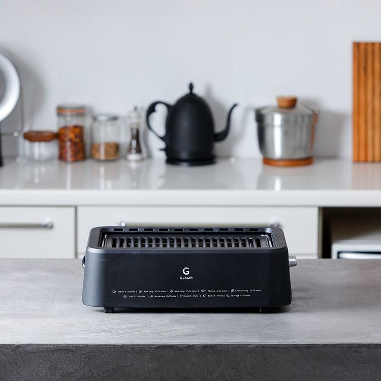 LIMON GLAMP 超少煙グリル SG-01★新品★送料無料★ グリル 超少煙グリル GLAMP. GLAMP．超少煙グリル SG01-BK LIMON (B