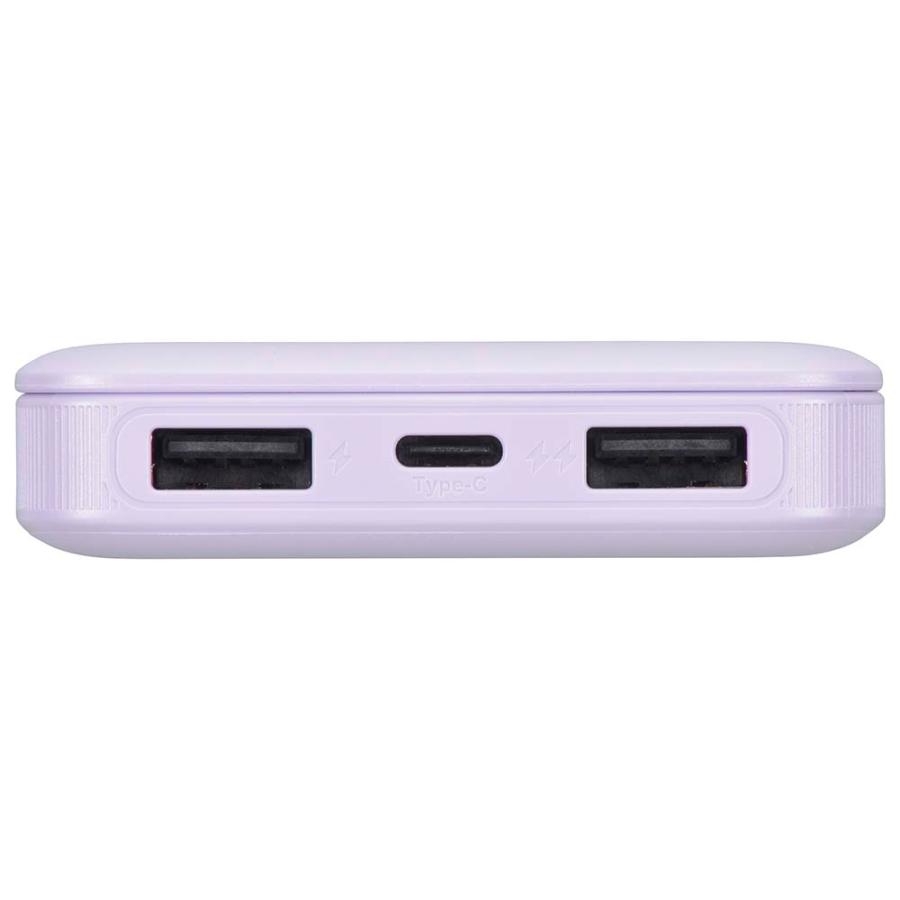 モバイルバッテリー おしゃれ 防災 旅行 Type-C USB-A 10000mA