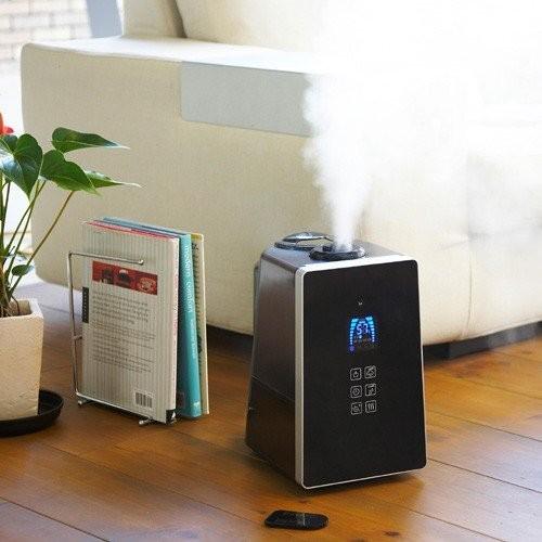 加湿器 ハイブリッド式 おしゃれ 小型 超音波式 リモコン付き ヒーター