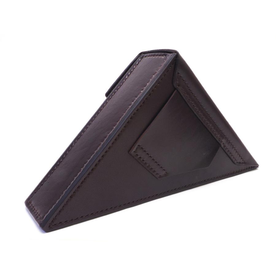 cunabula 国産レザーの三角ケース（濃茶） |  | 01