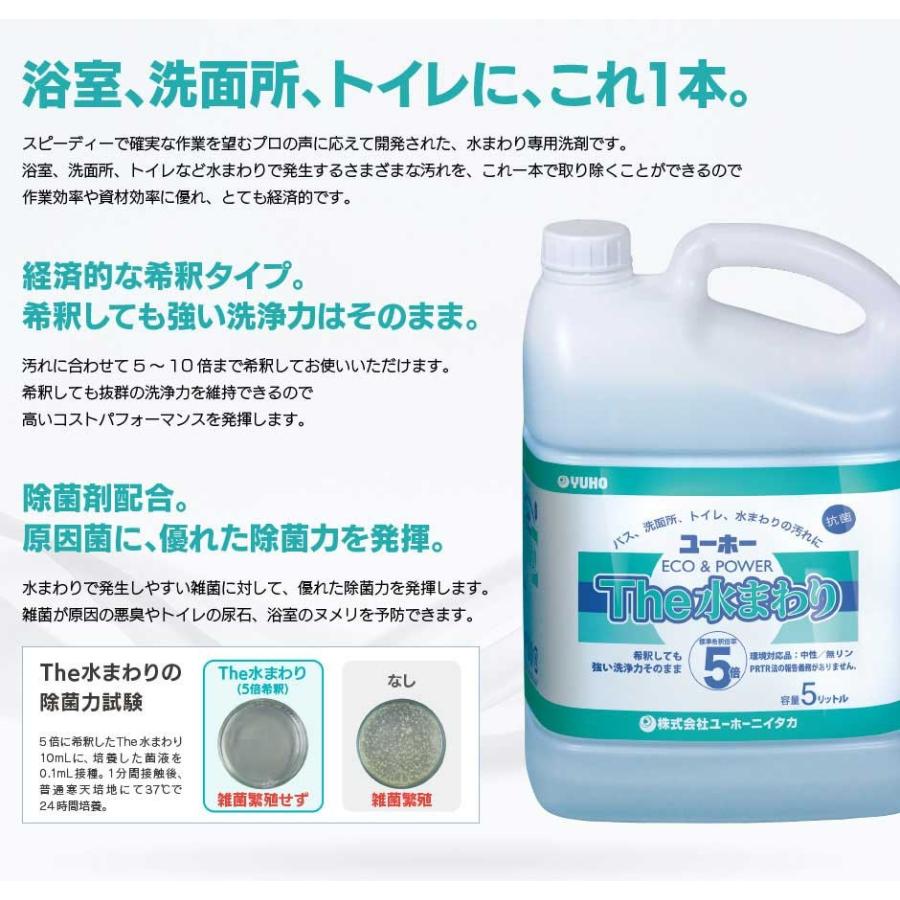ミッケル化学　【送料無料】The水まわり 5L×2本 業務用 洗浄剤 キッチン・シンク・トイレ清掃に_2