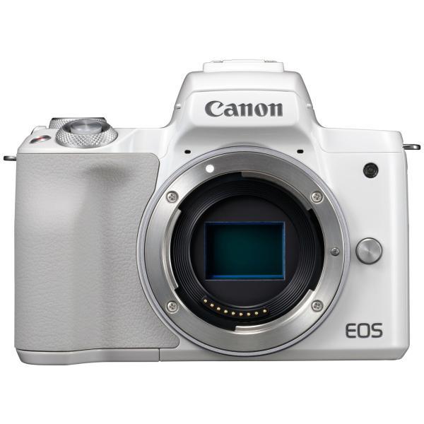 Canon EOS Kiss M ミラーレス一眼 ボディ ホワイト + 標準ズームレンズセット EF-M15-45mm F3.5-6.3 IS STM シルバー｜insight-shop｜02
