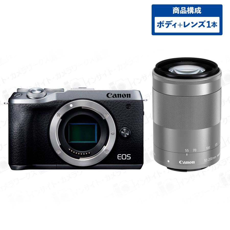 Canon ミラーレス一眼 キヤノン EOS M6 Mark II ボディ シルバー +