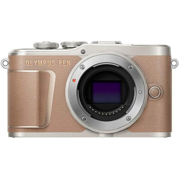 OLYMPUS PEN オリンパス E-PL10 ボディ ブラウン + 高倍率ズームレンズ