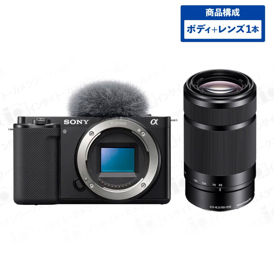 VLOGCAM ソニー ZV-E10 B ボディ ブラック Vlog用カメラ + 望遠ズーム 