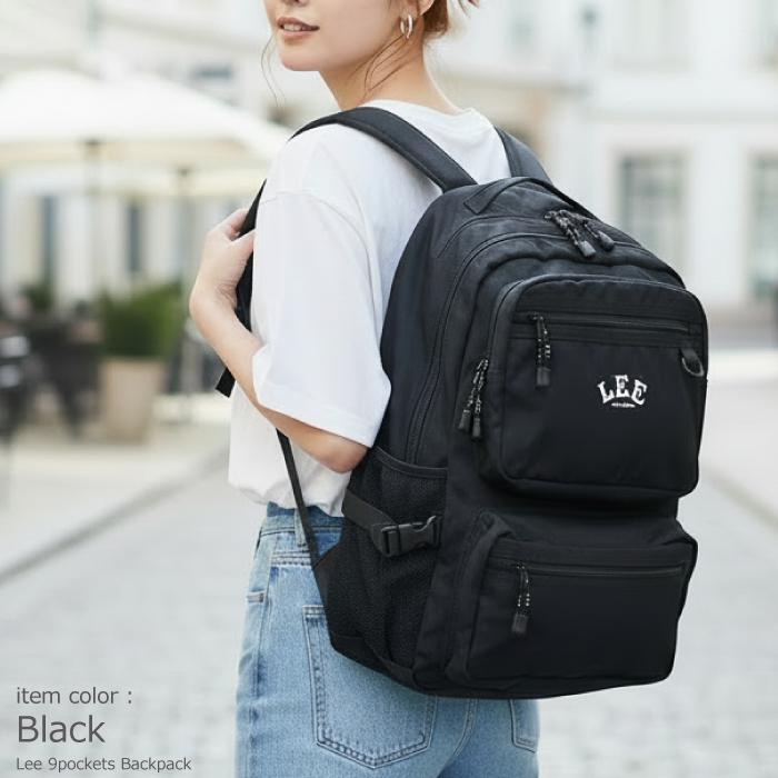 Lee リー リュック 通学 大容量 28L PC収納 B4 パソコン収納 タブレット収納 PC スクール 中学生 高校生 部活 撥水 バックパック デイパック 人気 男子 女子 | Lee | 03