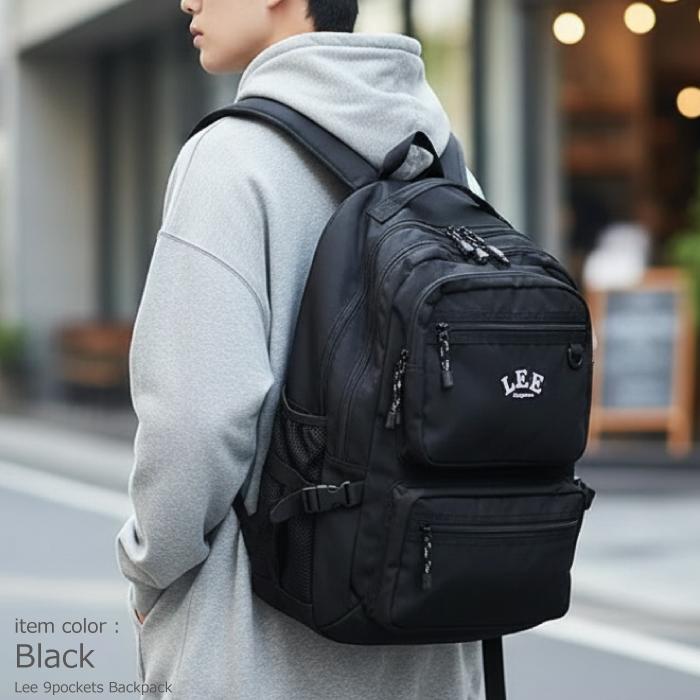 Lee リー リュック 通学 大容量 28L PC収納 B4 パソコン収納 タブレット収納 PC スクール 中学生 高校生 部活 撥水 バックパック デイパック 人気 男子 女子 | Lee | 04