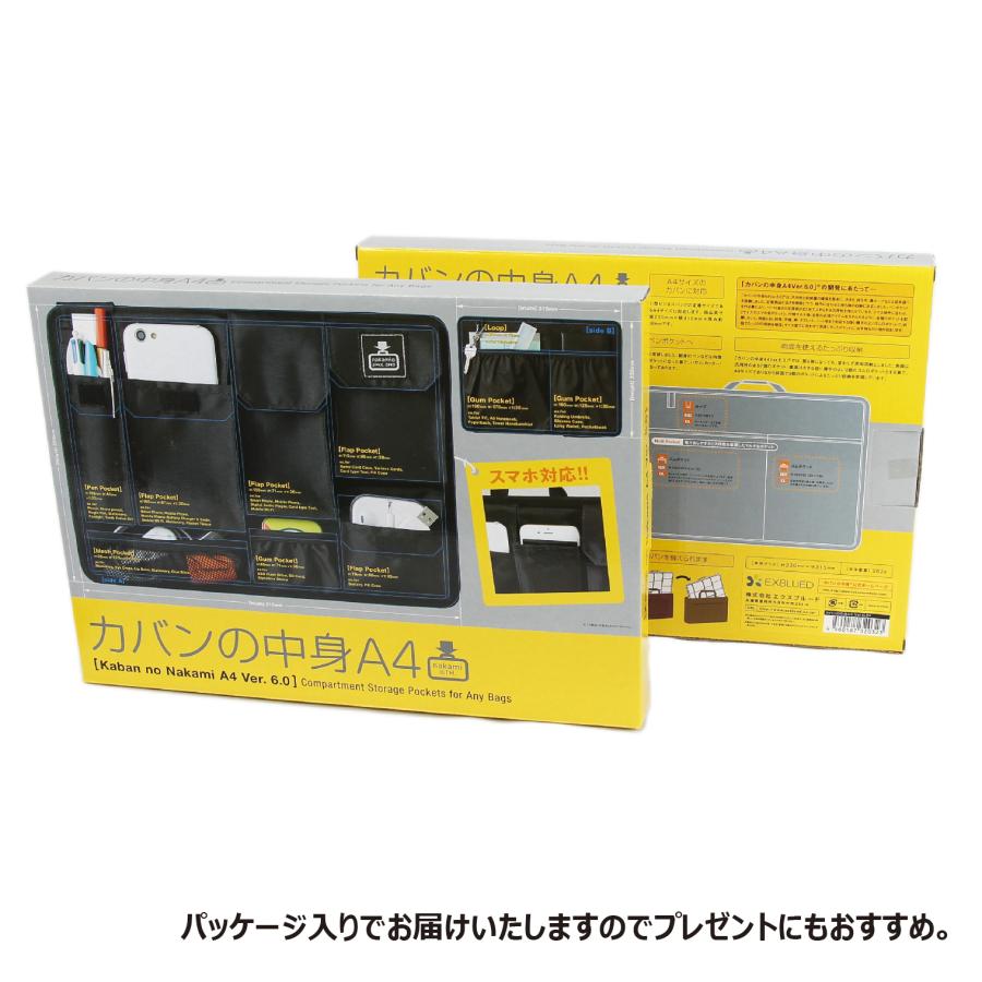 カバンの中身 バッグインバッグ A4 20周年限定カラー インナーバッグ