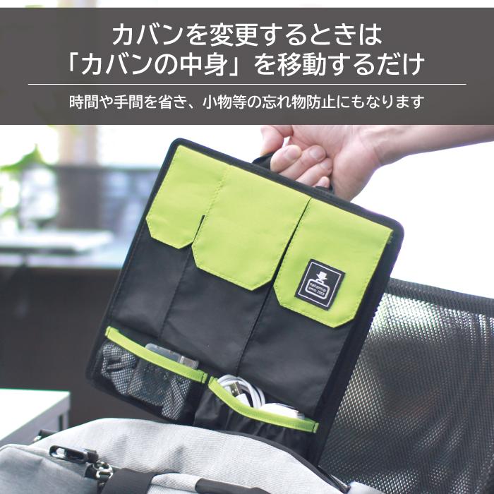 カバンの中身 バッグインバッグ コンパクト スクエア 角型 20周年限定