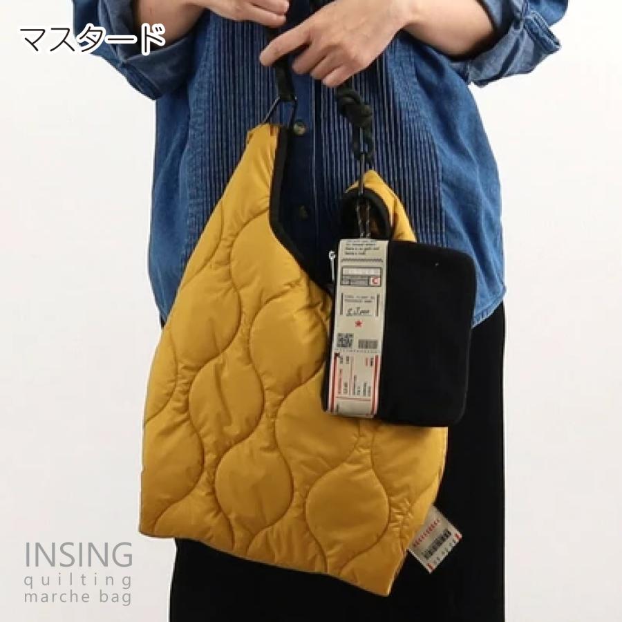 ショルダーバッグ トート 肩掛け オリジナル柄テープ キルティング フリース マルシェバッグ ポーチ付き 通勤 通学 会社 おしゃれ かわいい 旅行 お出かけ |  | 11