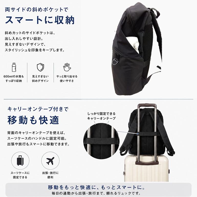 リュック アネロ レディース メンズ ライトトラベル 14L 軽量 A4 13インチPC 撥水 キャリーオン 旅行 通勤 通学 ビジネス リュックサック バックパック | anello | 06