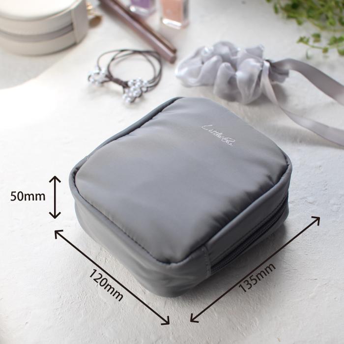 ポーチ 化粧ポーチ ミニポーチ コスメポーチ 小物入れ メイクポーチ ポーチ トラベル 旅行 可愛い コンパクト バッグインバッグ スクエアポーチ | リルビー | 23