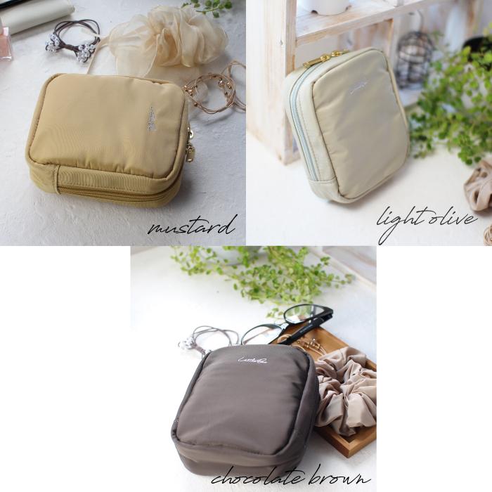 ポーチ 化粧ポーチ ミニポーチ コスメポーチ 小物入れ メイクポーチ ポーチ トラベル 旅行 可愛い コンパクト バッグインバッグ スクエアポーチ | リルビー | 28